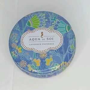 Aqua de Soi Lavender Provence 3 Wick Candle 60 Hour Burn Hand Poured USA 21 oz